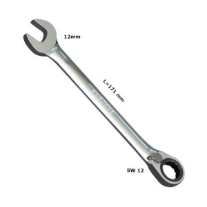 12mm Ratschen-Schlüssel Umschaltbar GearTech® SW 12