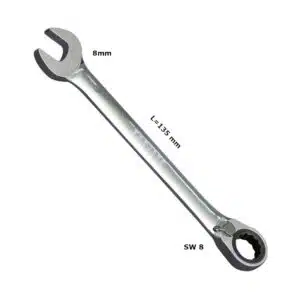 8mm Ratschen-Schlüssel Umschaltbar GearTech® SW 8